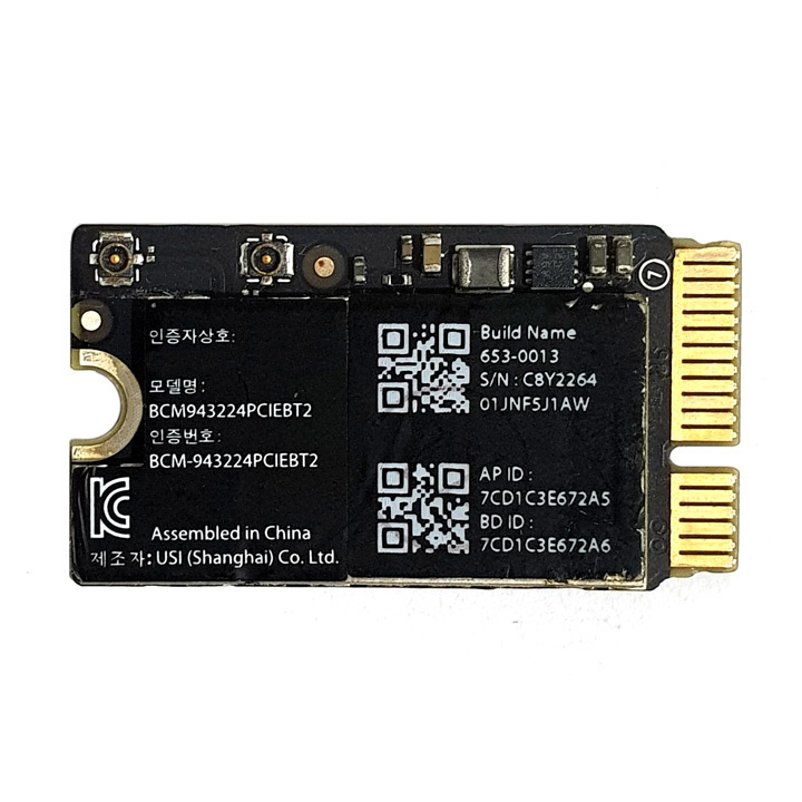 Card wifi tích hợp bluetooth BCM943224PCIEBT2 dành cho MacBook Air 2011 A1369 A1370, 2012 A1465 A1466