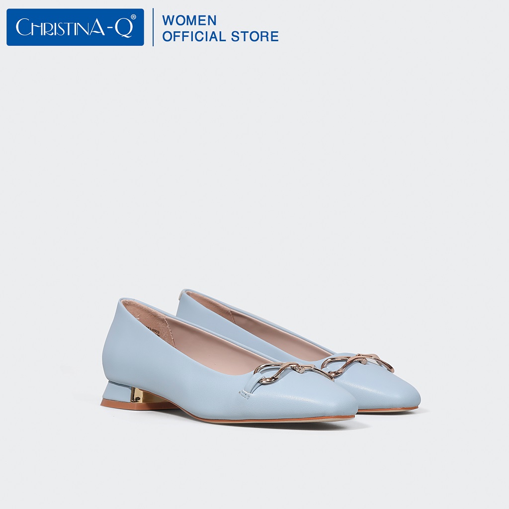 Giày Nữ Cao Gót Bít Mũi Vuông ChristinA-Q GBV089