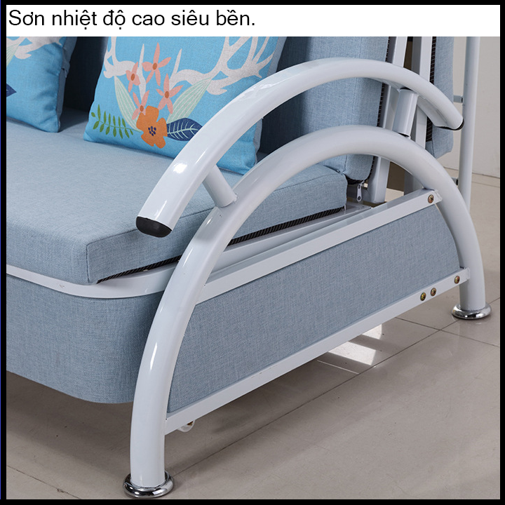 Giường Sofa Gấp Gọn Đa Năng, Giường Ngủ Thông Minh, Ghế Sofa Giường. Giường Ngủ Sofa KT 1m28 x 1m90. Tặng Kèm 2 Gối