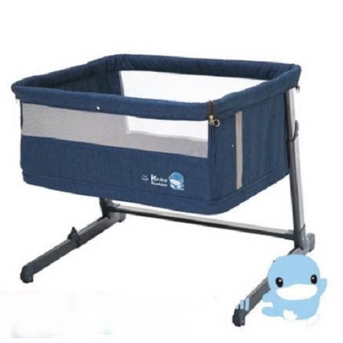 NÔI NGỦ CẠNH GIƯỜNG BA MẸ CHO BÉ XẾP GỌN KUKU - KU6040 ( MÀU XANH NAVY )