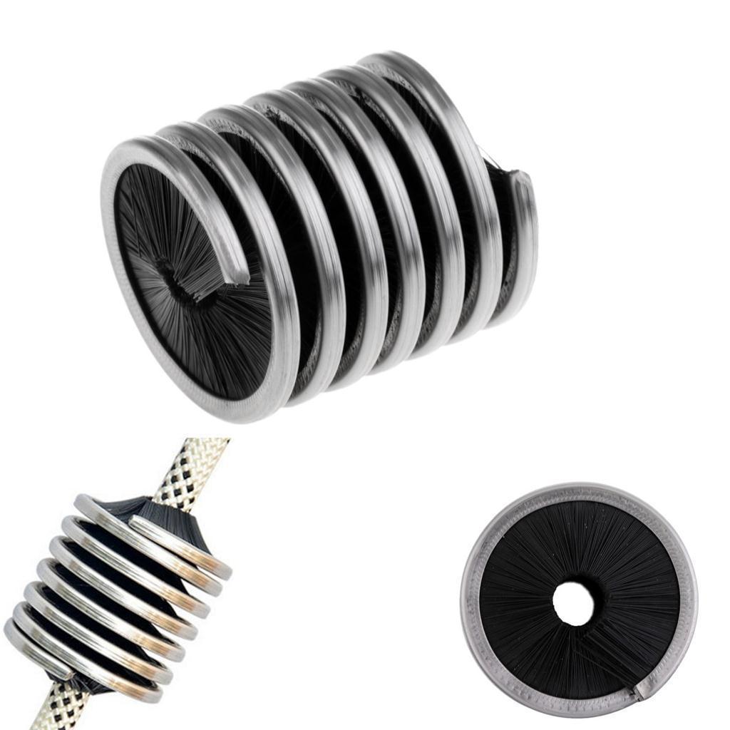 2pcs Black & Red Cylinder-shape Brush for Cleaning Tree Climbing & Rock Climbing Caving Rope Cord 8- 13mm