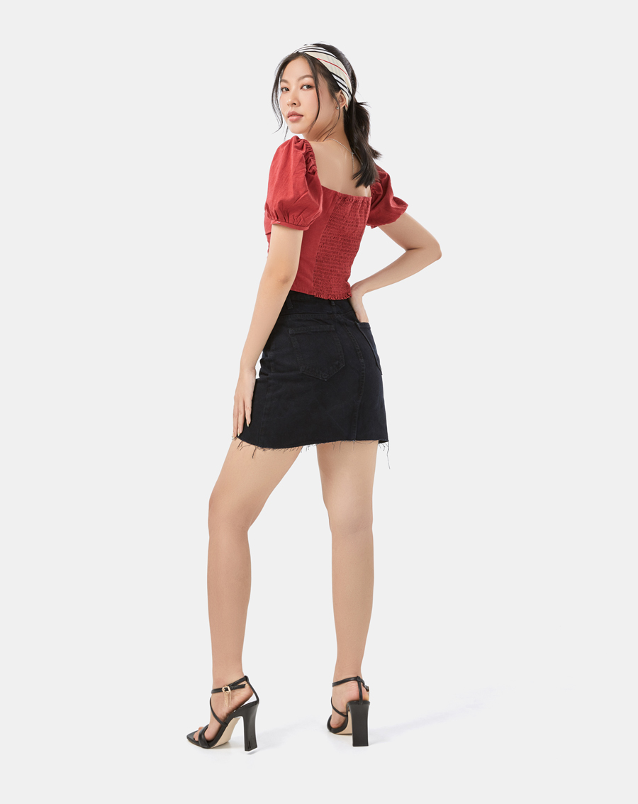 Váy nữ thời trang JUNO Mini Denim Skirt JNVLU011