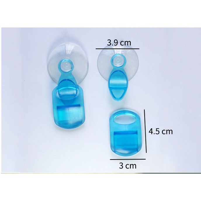 Vỉ 2 móc hít kẹp tuýp thuốc đánh răng, mỹ phẩm KM- 811X hàng Nhật - Xanh