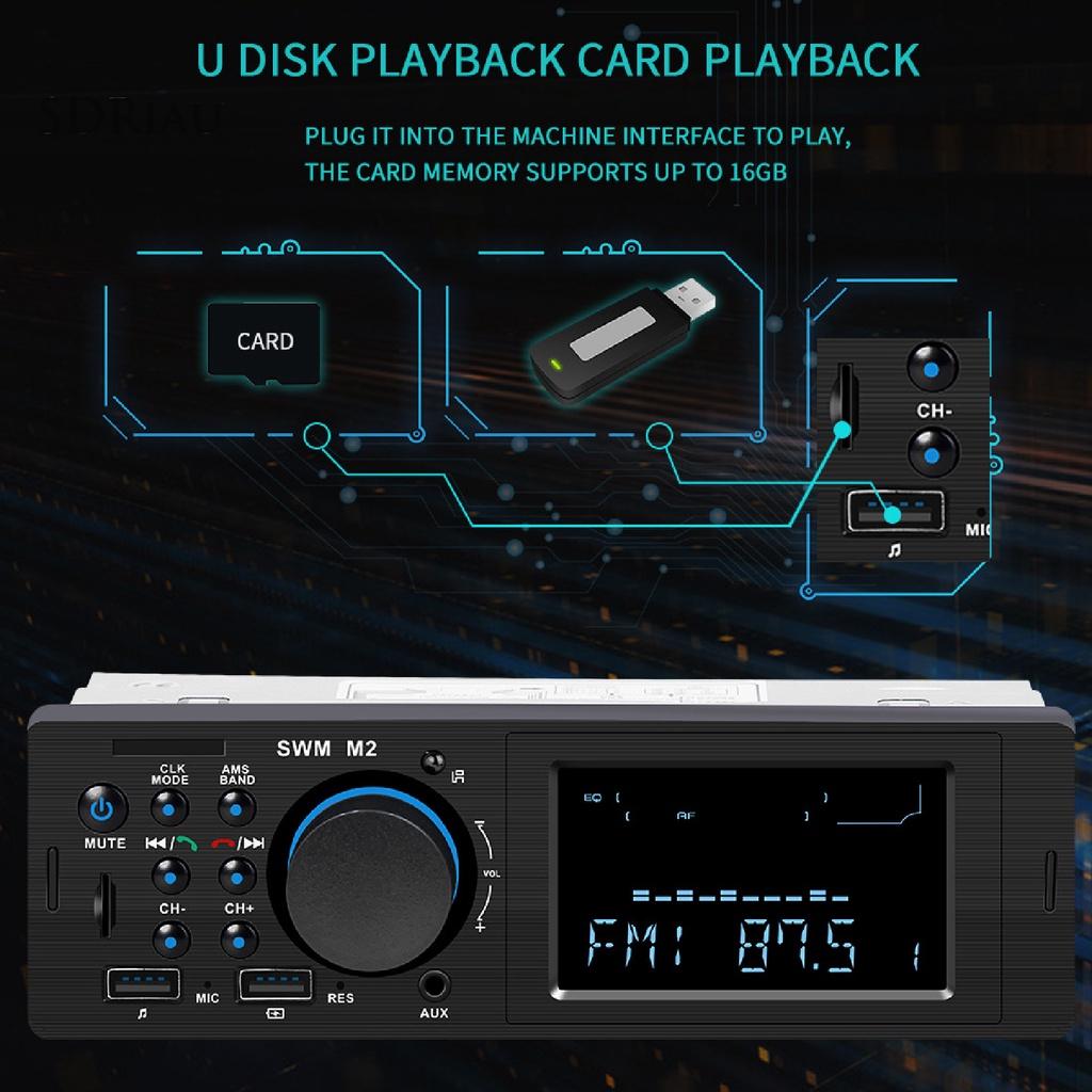 *QCDZ* Car Bluetooth V4.0 AUX USB TF FM Hands-free Call Fast Charging MP3 Player