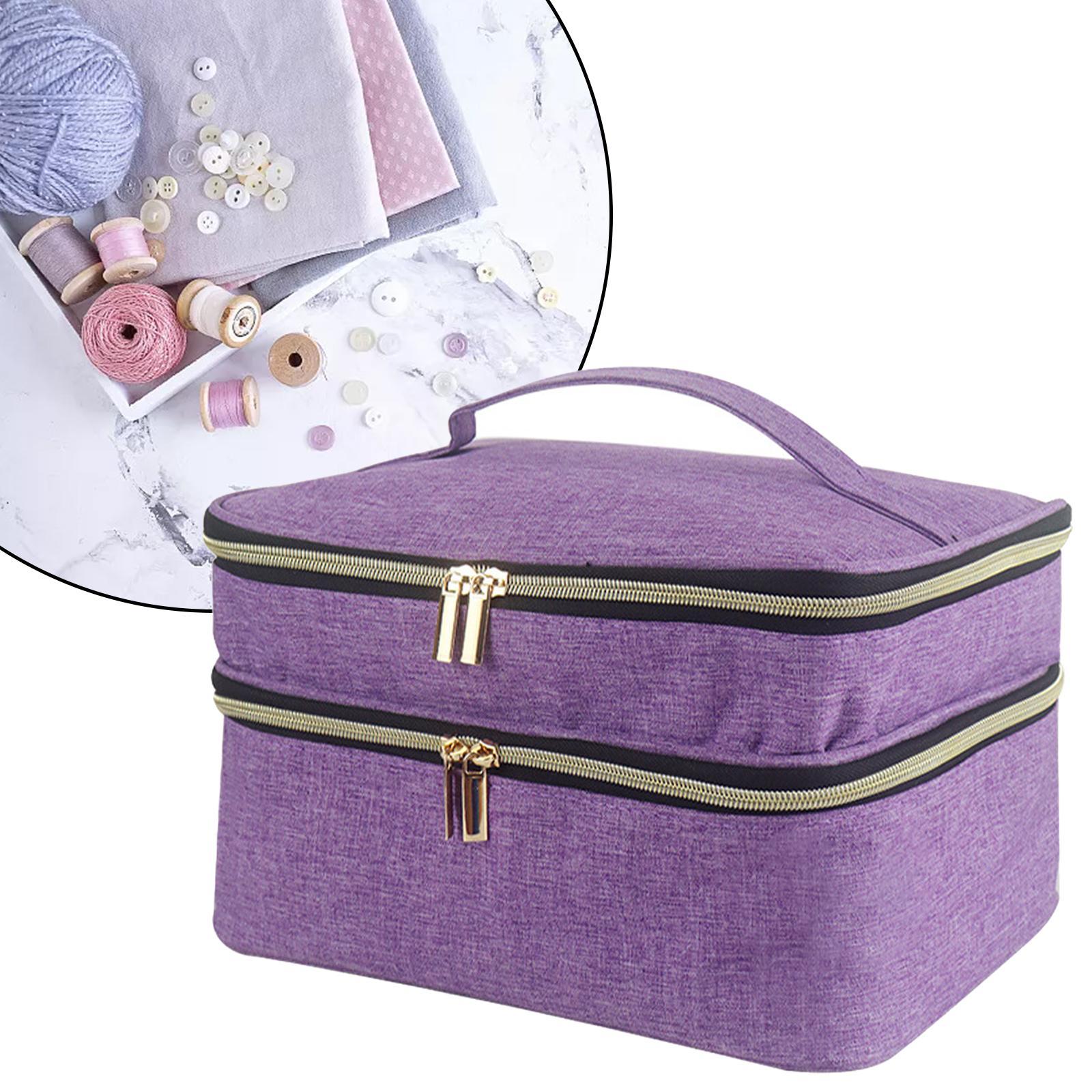 Double Layer Sewing Storage Organizer DIY Storage Bag for Sewing Supplies