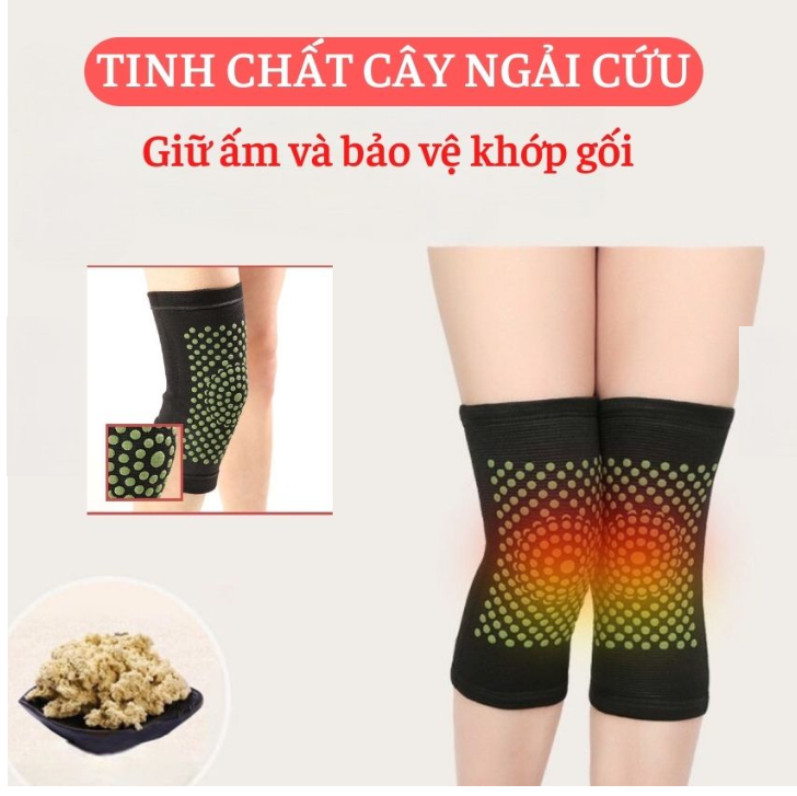 Bó gối ngải cứu bảo vệ và làm nóng, giảm đau khớp