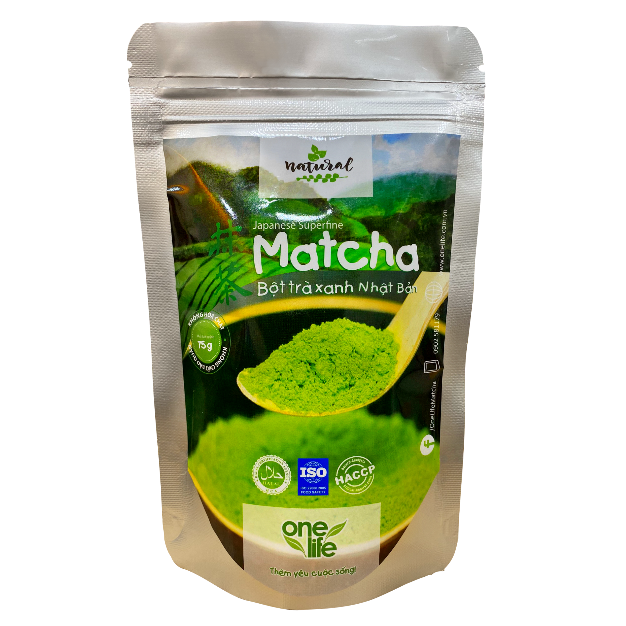 Bột Trà Xanh Nhật Bản Matcha OneLife (Bịch 75gr)