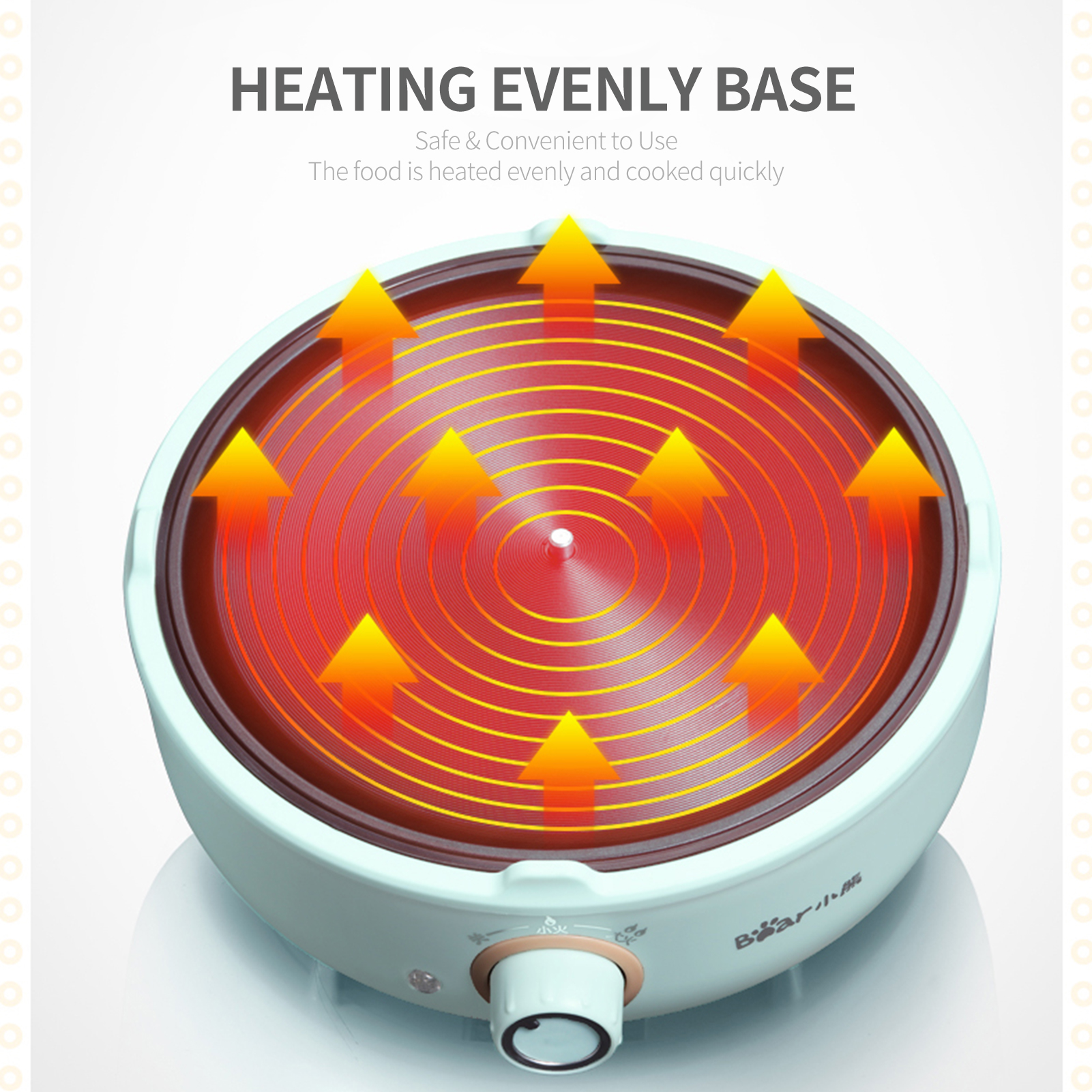 Nồi Điện Đa Năng Chống Dính Có Nắp Đậy Dung Tích 2,5L 220V
