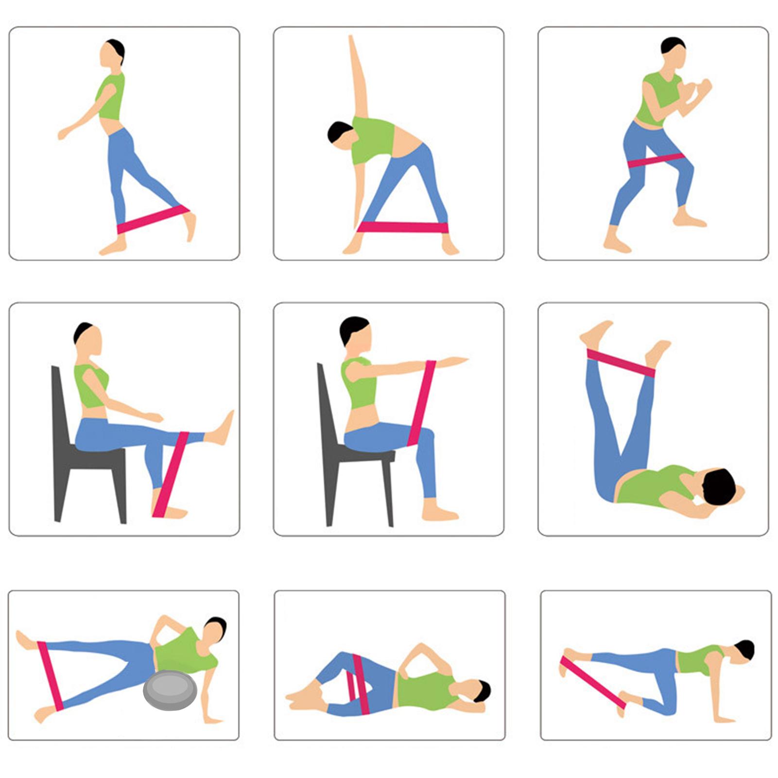 Sét 11 thiết bị tập Yoga với dây kháng lực, bóng