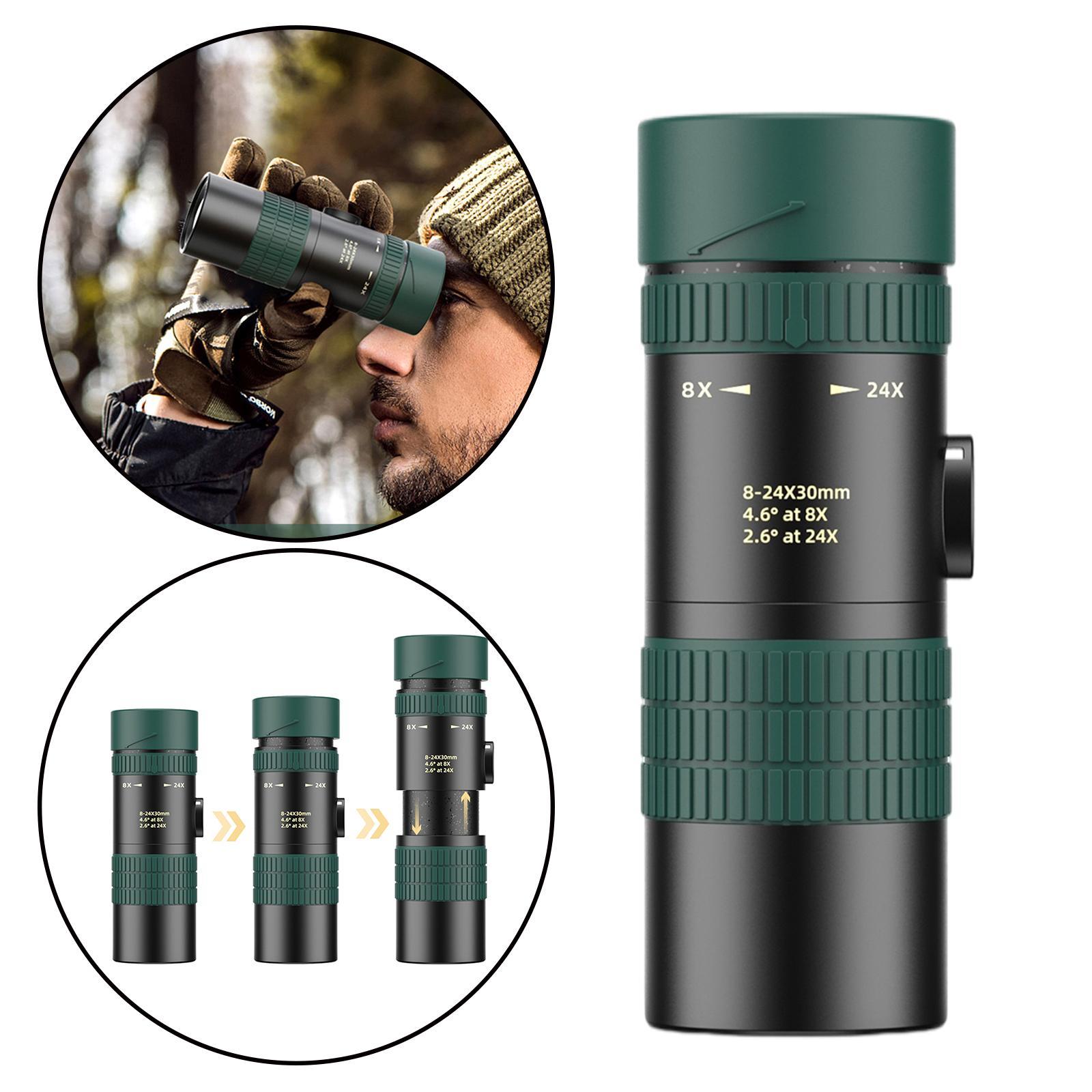 8-24X30 HD Zoom Monocular Scope for Traveling Concert Hiking Telescope