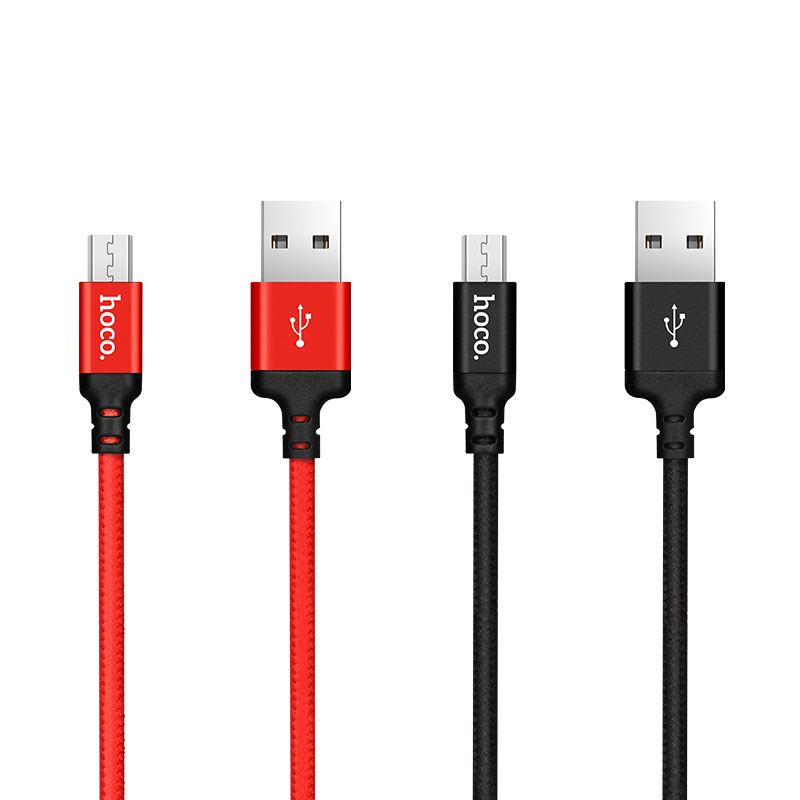 Cáp USB to MicroUSB dây dù X14 chính hãng Hoco 1,2m (màu ngẫu nhiên)