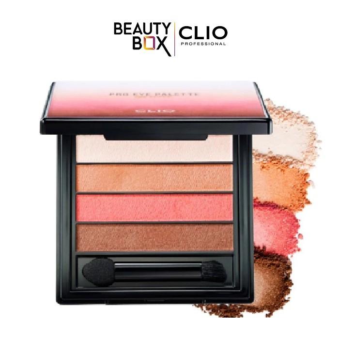 Màu Mắt Trang Điểm CLIO PRO EYE PALETTE QUAD 02 ROSY GLOW 1.4g