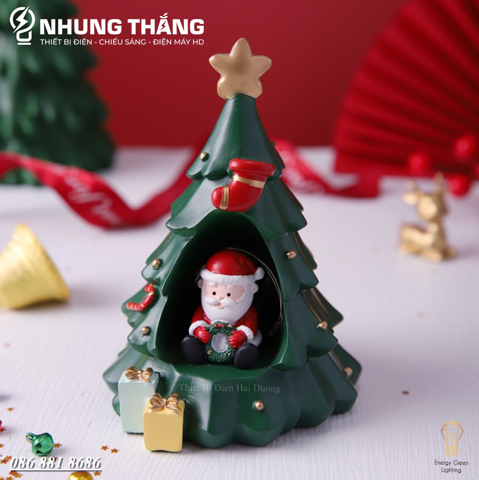 Quà Tặng Giáng Sinh - Nhiều Mẫu Đèn Ngủ Ông Già Noel Và Người Tuyết Siêu Dễ Thương - Trang Trí Giáng Sinh - Dùng Pin