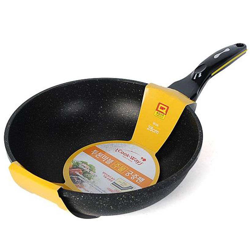 Chảo vân đá hoa cương chống dính đáy sâu Cook Way SSWM4-28 - Size 28cm