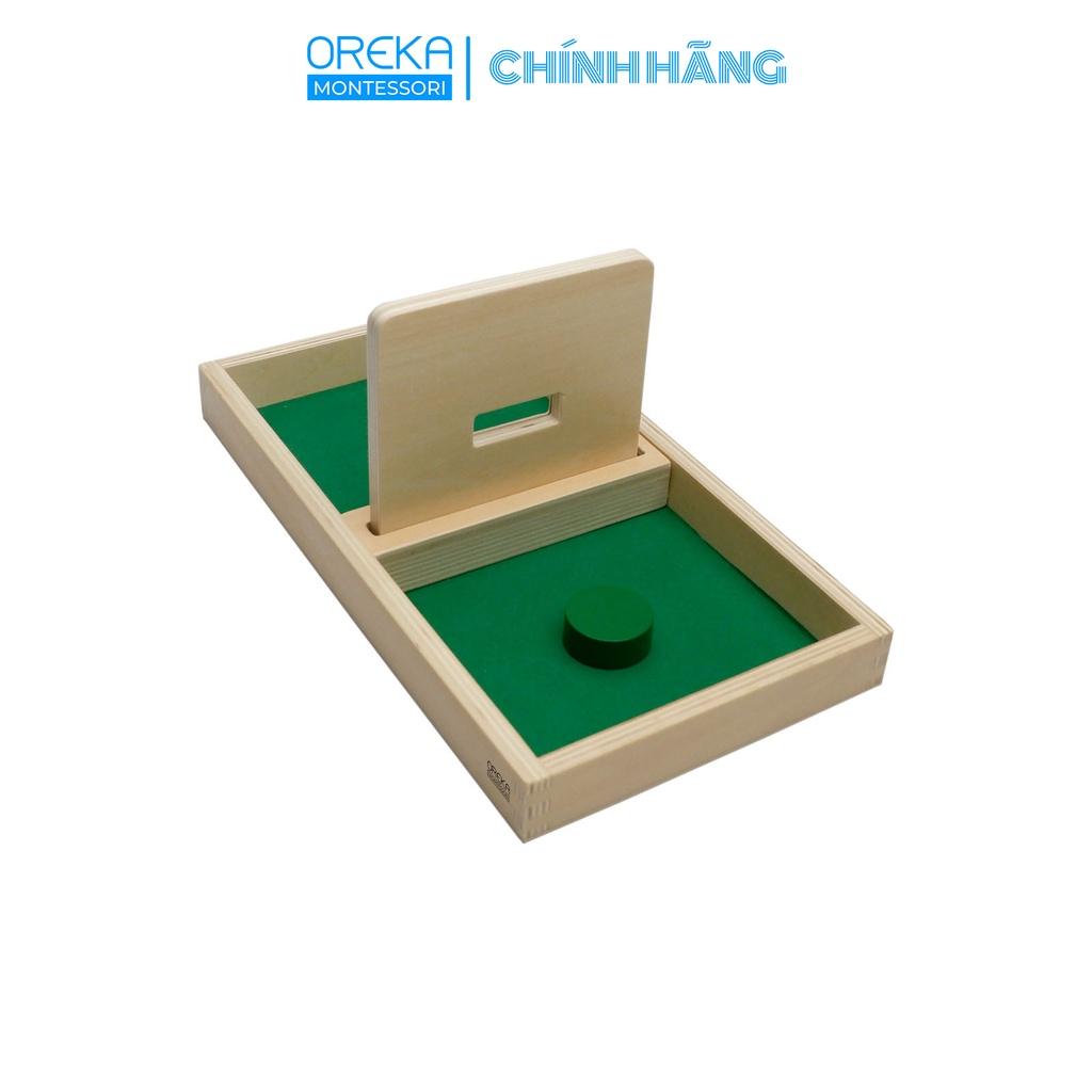 Đồ chơi trẻ em Oreka Montessori Bảng thả Đĩa qua lỗ - 0130200