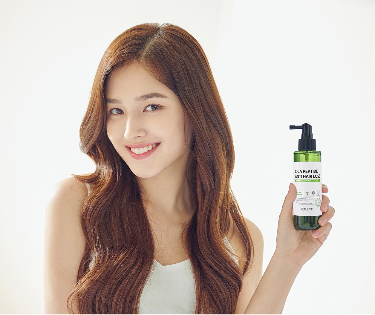 Xịt dưỡng tóc ngăn ngừa rụng tóc Some By Mi Cica Peptide Anti Hair Loss Derma Scalp Tonic 150ml + Tặng Kèm 1 Băng Đô Tai Mèo