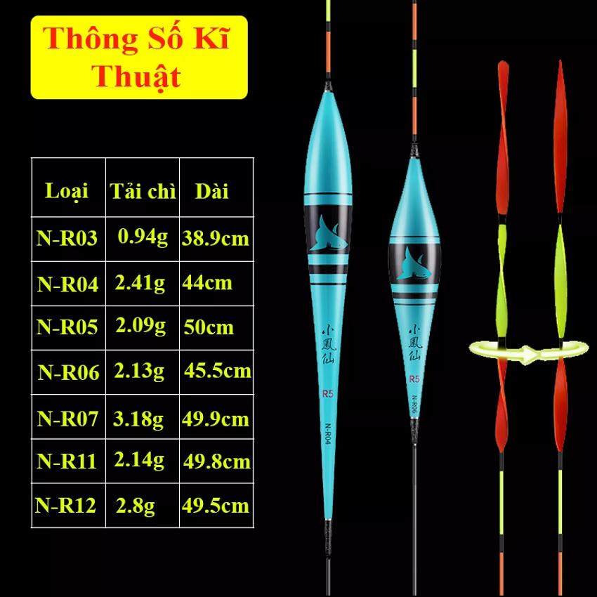 Phao Câu Đài Nano Shark Tăm Phao 3D Đầu Xoắn Truyền Tín Hiệu Siêu Nhạy Cao Cấp - SANAMI FISHING PC-20