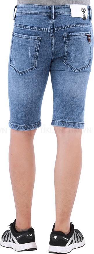 Quần Short Jeans Nam - Xanh