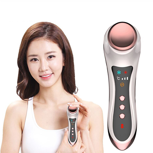 Máy massage mặt mắt nóng lạnh mịn da và trẻ hóa da SD-1605 - Tặng kèm máy massage lăn trị thâm quầng mắt, môi Xpreen XPRE118