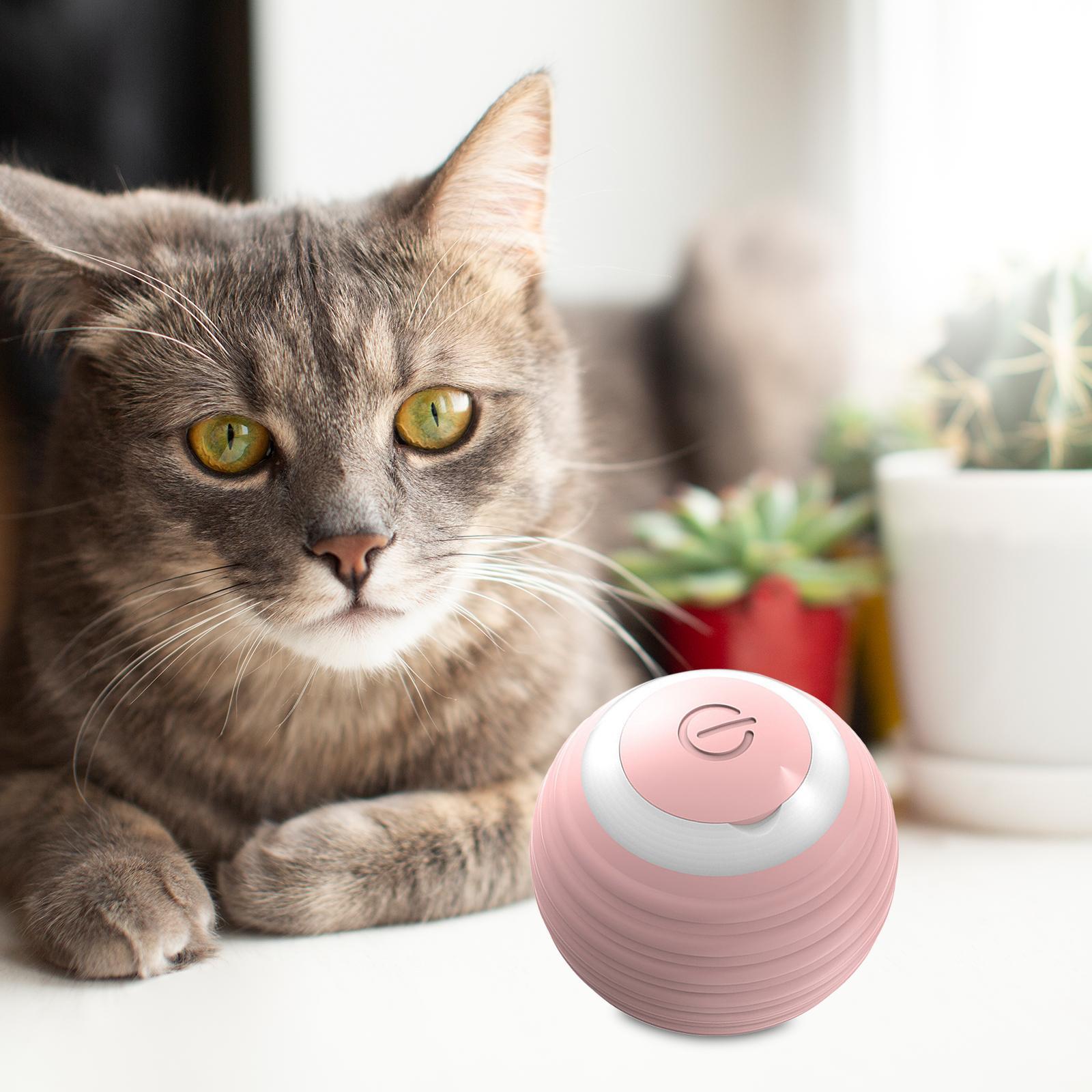 Automatic Cats Ball Interactive Toy, Indoor Cats Moving Toy Bouncing Rolling Ball Pet Balls Funny Training Toy