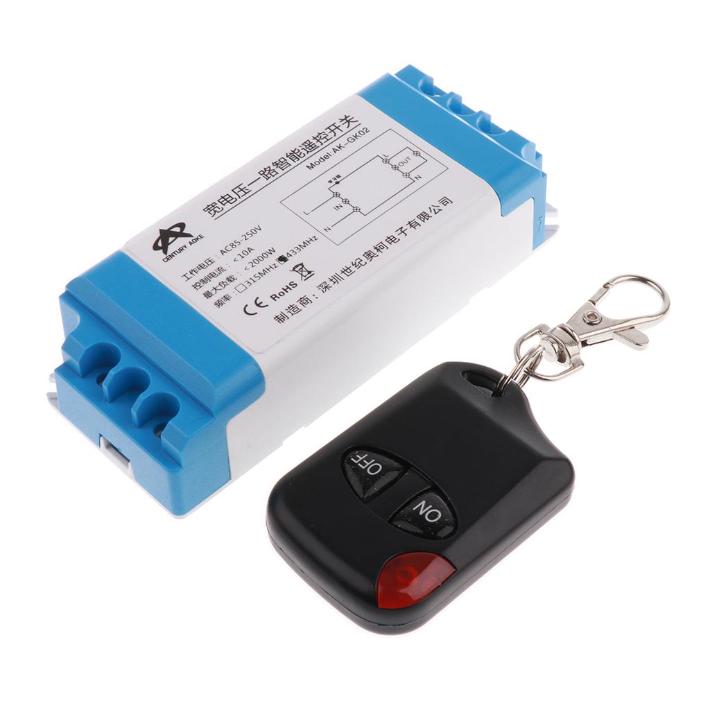 DC 15-120V Relay Wireless 2 Mode Remote Control Switch Transmitter+Receiver