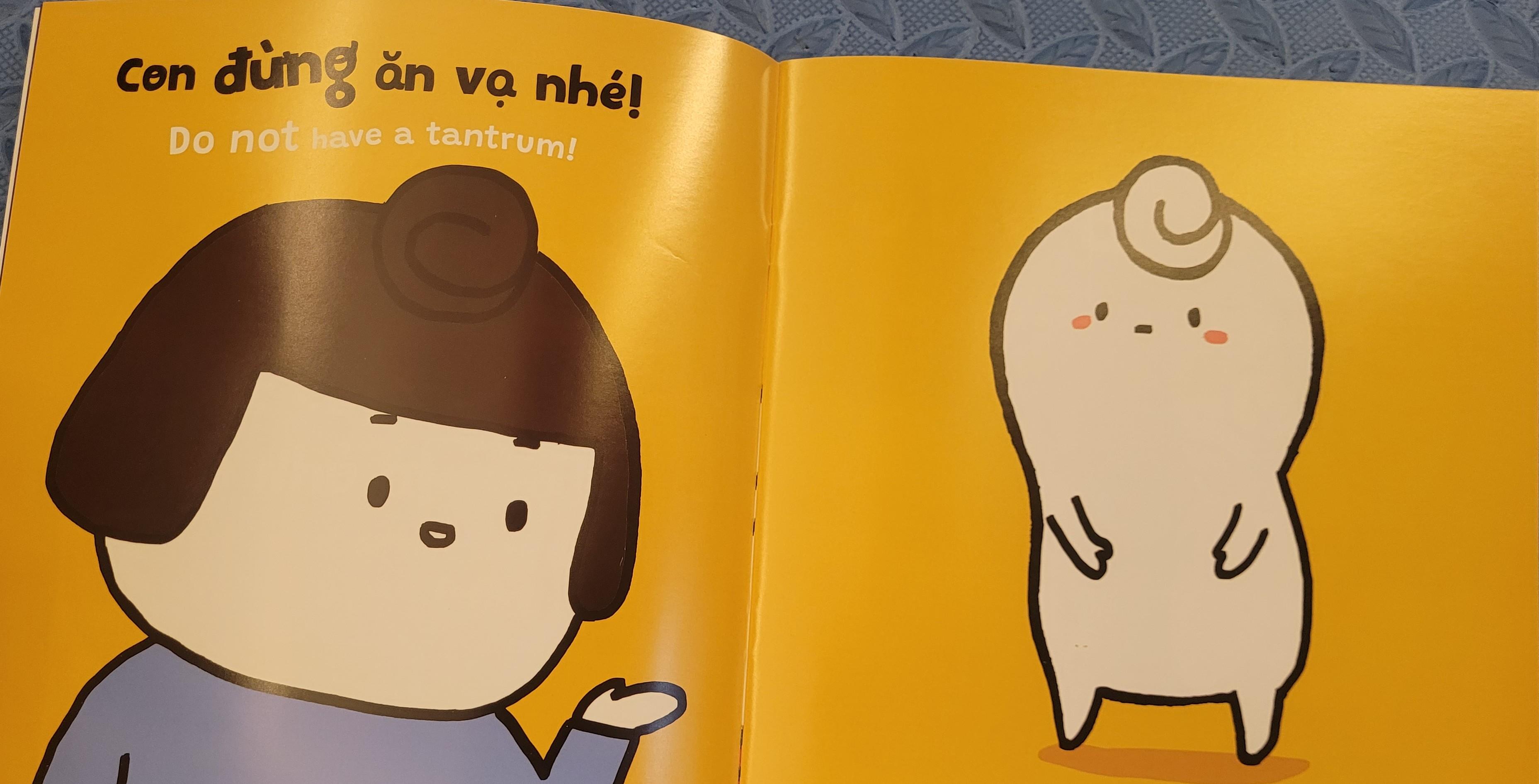 Sách Ehon Miu Bé Nhỏ Phần 1 Song Ngữ - Đừng Ăn Vạ Nhé