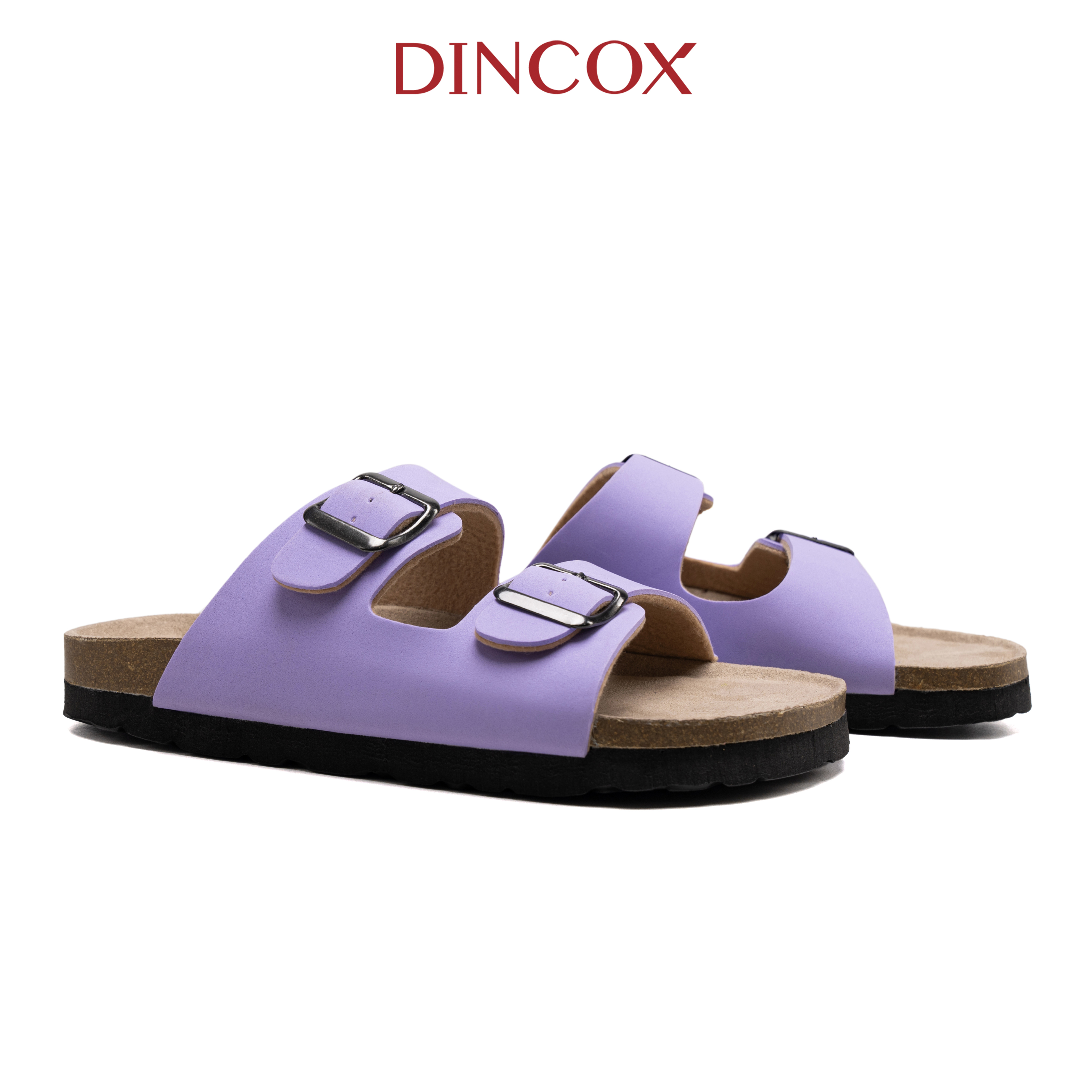 Dép Đế Trấu Nữ 2 Khóa Navy DC01 - EVA Dincox