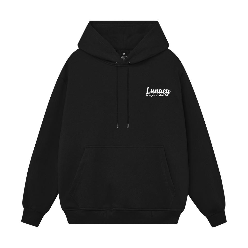 Áo Khoác Hoodie Grunge Lunacy Nỉ Có Mũ Form Rộng LUNA Unisex Nam Nữ LUNACY