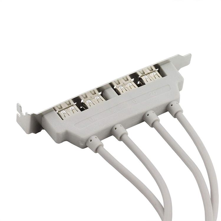 Bộ Chuyển Đổi Mới Nhất 4 Cổng Usb 2.0 Đến 9 Pin Mainboard Đầu Giá Đỡ Cáp Nối Dài Cho Máy Tính Bảng Điều Khiển Phía Sau 9pin