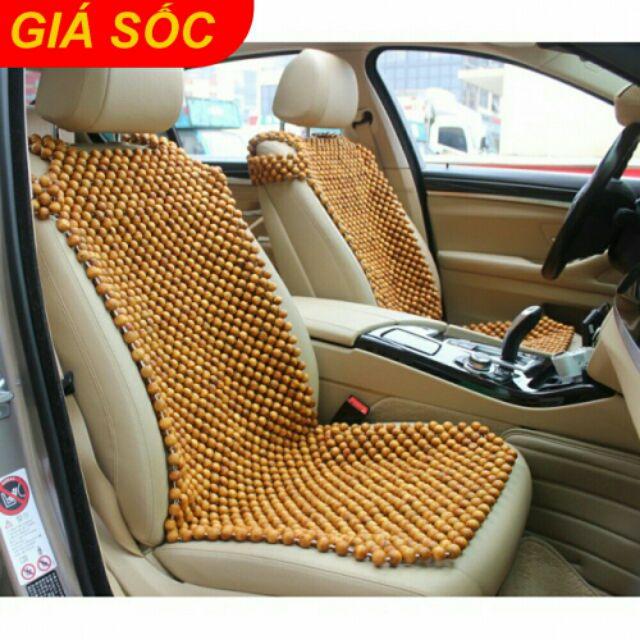 Đệm hạt gỗ hương, pơ mu cao cấp cho ghế ô tô và ghế văn phòng cam kết gỗ chuẩn xịn