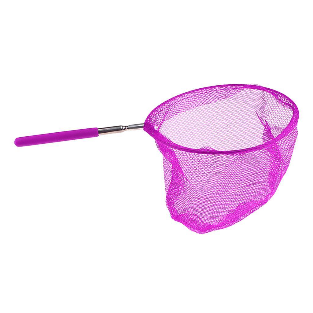 Set Of 3 Kids Telescopic Butterfly Fishing Net Extendable For Catching Fish