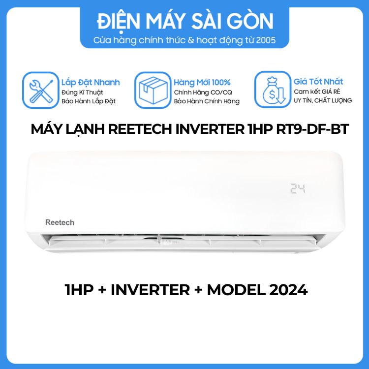 Máy lạnh Reetech 1 HP RT9-DF-BT/RC9-DF-BT - Hàng chính hãng