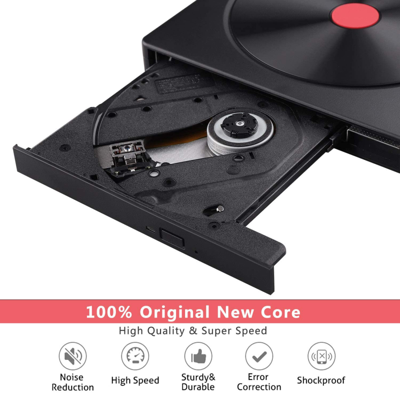 External DVD Drive USB 3.0 Portable CD/DVD+/-RW Drive/DVD Player For Laptop CD ROM Burner Compatible USB CD Drive Home Audio