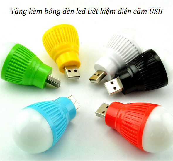 Combo Hai Thanh Đèn Cảm Ứng 6 Led Cắm USB ( Tặng Kèm 01 Bóng Đèn Led Siêu Tiết Kiệm Điện Cắm Cổng USB Ngẫu Nhiên )