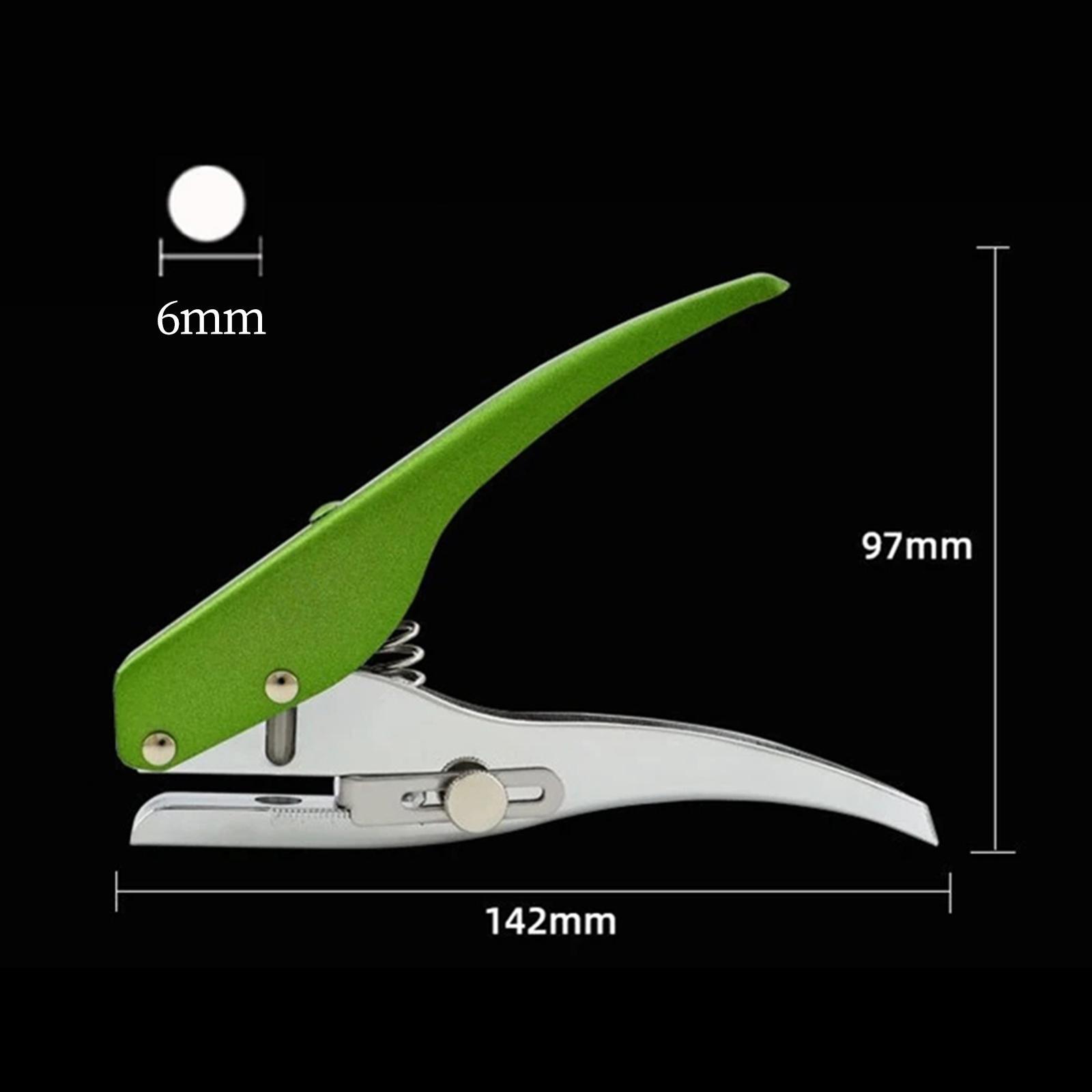 Round Hole Punch Punching Tool Portable Handhed Plier Paper Puncher Hole Puncher Single Shape for Office, Chipboard, Tag, DIY Craft, Card Making