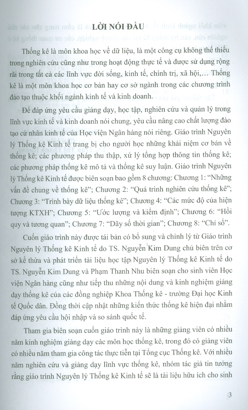 Giáo trình Nguyên lý thống kê kinh tế
