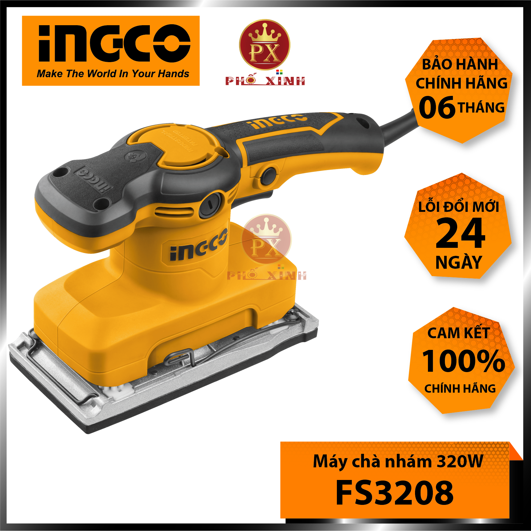 Máy chà nhám INGCO - FS3208