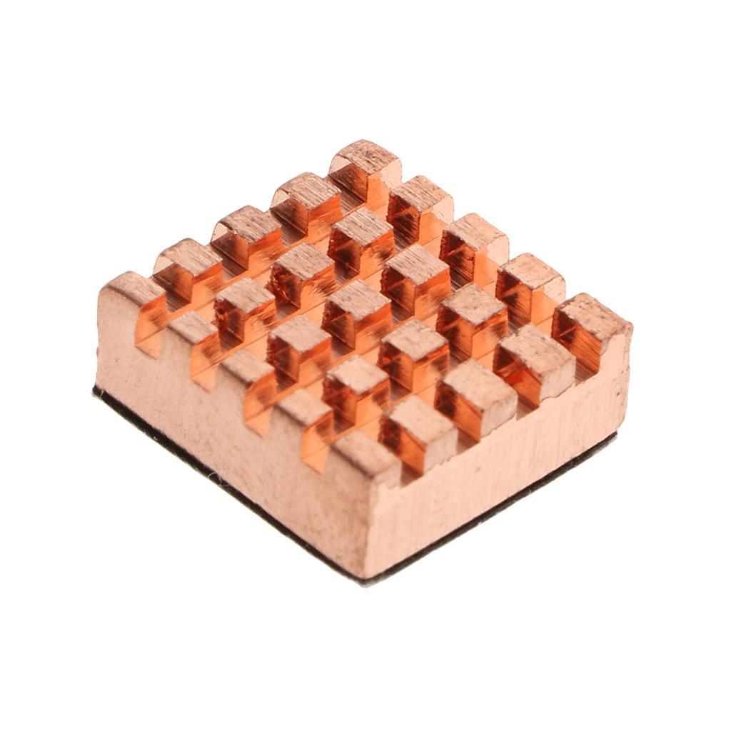 3Pcs Heat Sink 14*14*5mm/ 8*8*5mm Aluminum Heatsink Radiator+Copper Heatsink