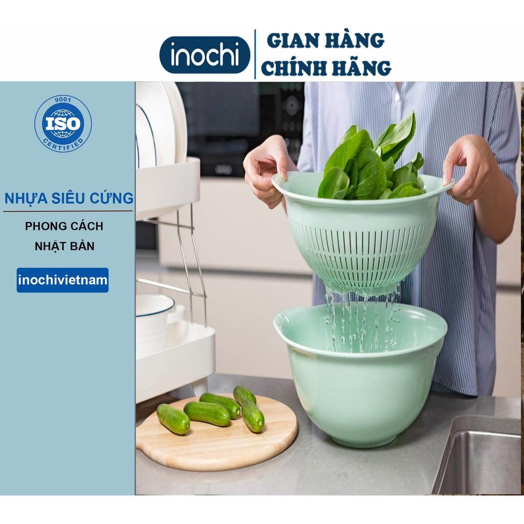 Rổ Nhựa Cao Cấp Yoko Inochi Nhật Bản Loại Lớn Nhựa Cao Cấp Chắc Chắn Sang Trọng Gọn Gàng An Toàn