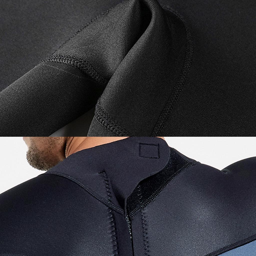 Mens 2mm Shorty Wetsuit Diving Snorkeling Swimming Scuba Dive Suit Jumpsuit Blue