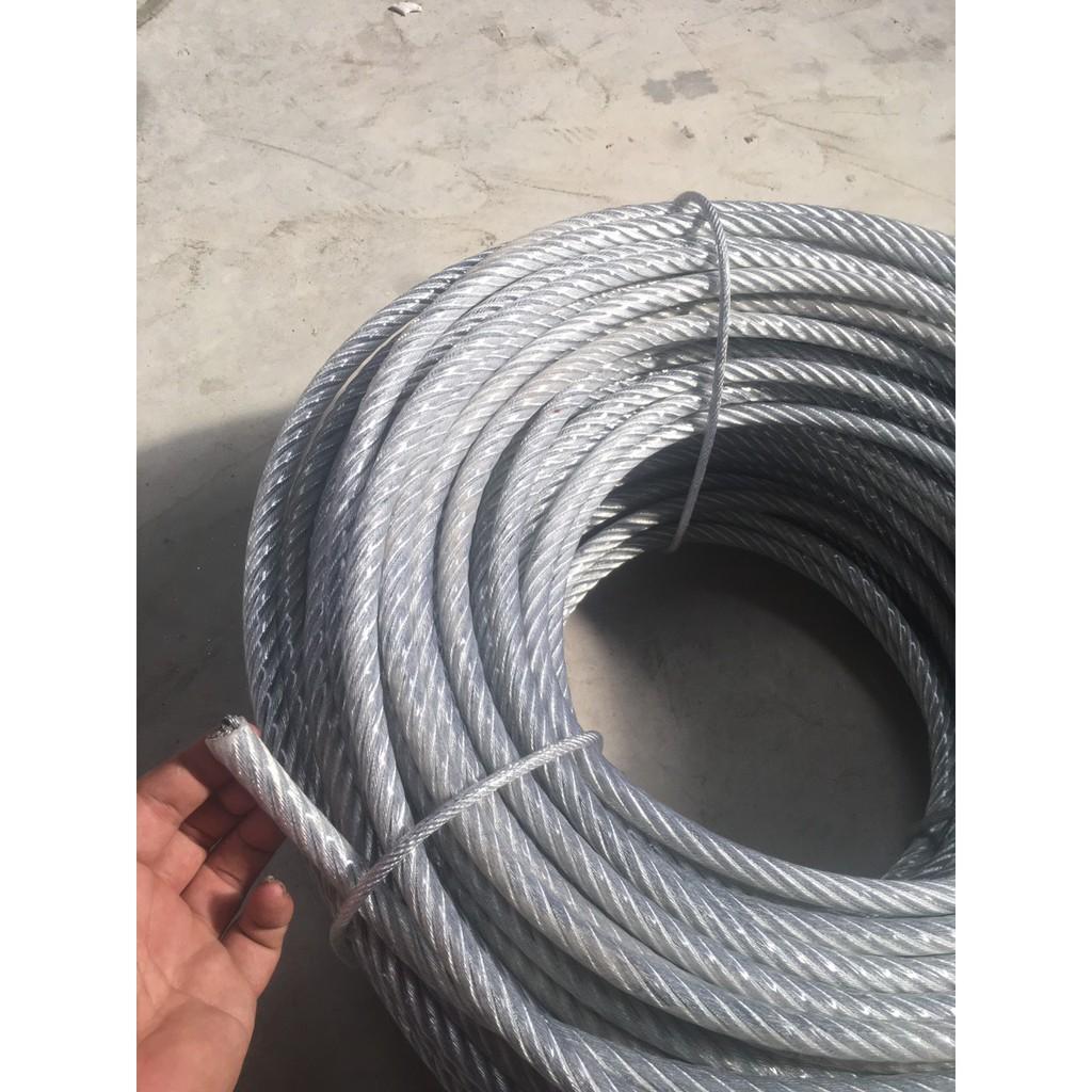 Cáp bọc nhựa cuộn 100 mét - Size 8 ly, 10 ly cáp thép giá sỉ