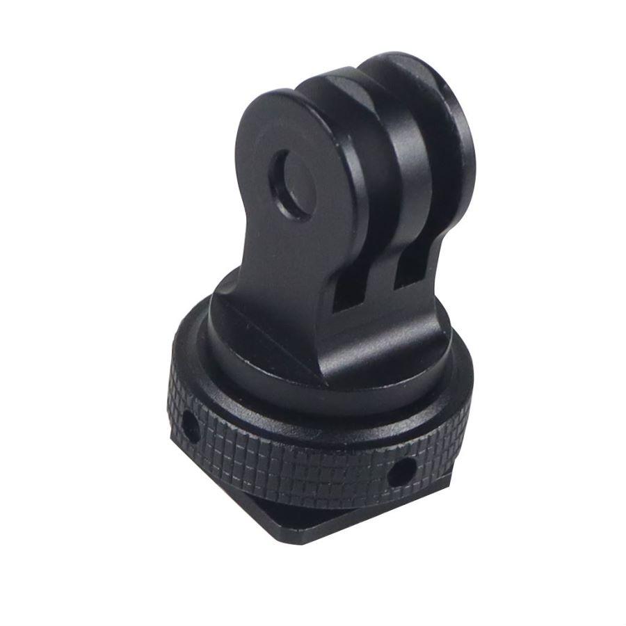 360 Xoay Bộ chuyển đổi giày lạnh Chân máy Chân máy 1/4 "3/8" cho GoPro Black Mini 11 12 Hành động 3 2 Máy ảnh màn hình lồng máy ảnh LED