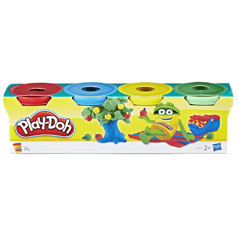 Đồ Chơi PLAYDOH Combo Bột Nặn 4 Màu Và Bột Nặn 4 Màu Mini CBB5517-23241-33 - Giao hàng ngẫu nhiên