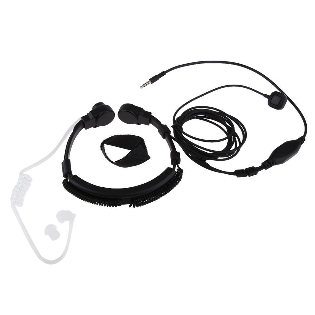 PTT Air Acoustic Tube Earpiece 3.5mm 1 Pin Radio Headset for Radio