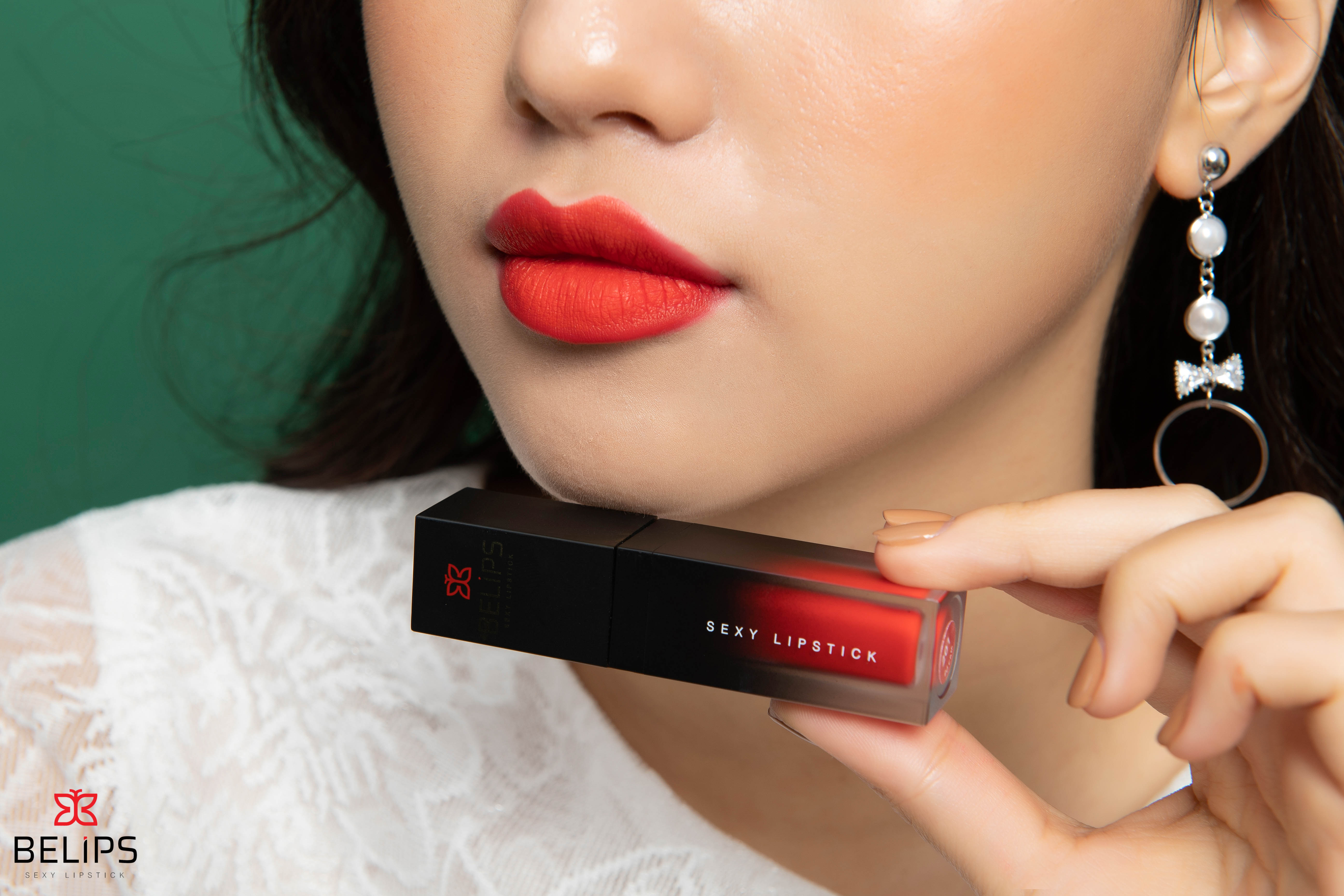 Son Kem Lì Mỏng Nhẹ Mềm Môi Belips Sexy Lipstick  100% thiên nhiên không chì, an toàn cho cả mẹ bầu