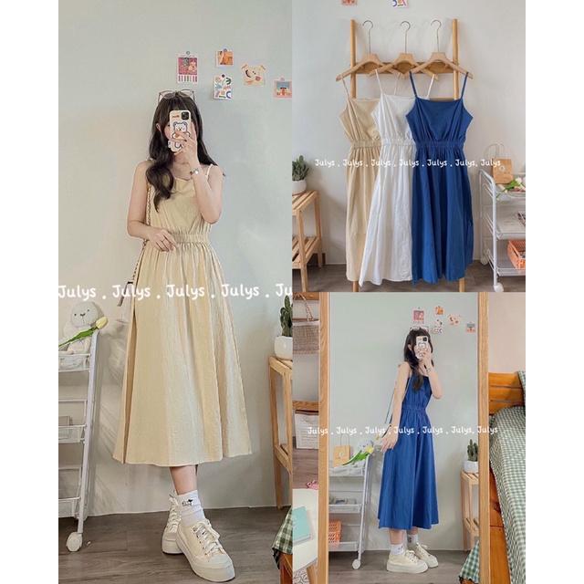 Váy hai dây eo chun co dãn