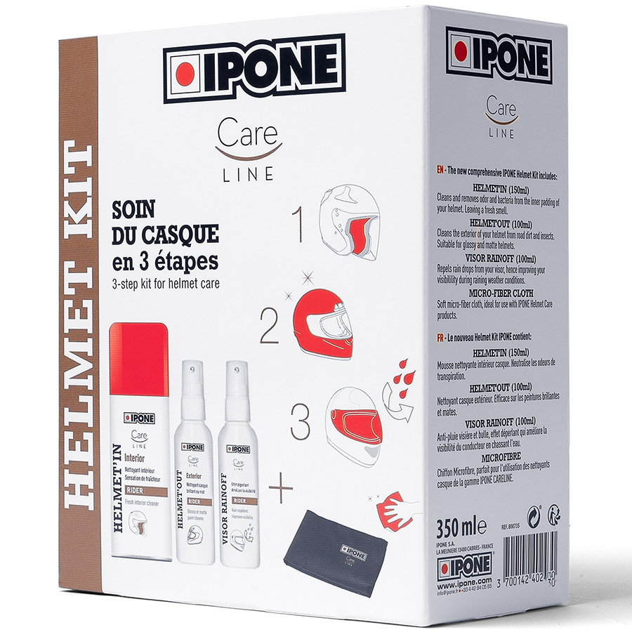 Bộ Vệ Sinh Chăm Sóc Mũ Nón Bảo Hiểm Ipone Helmet Kit - Hàng Chính Hãng