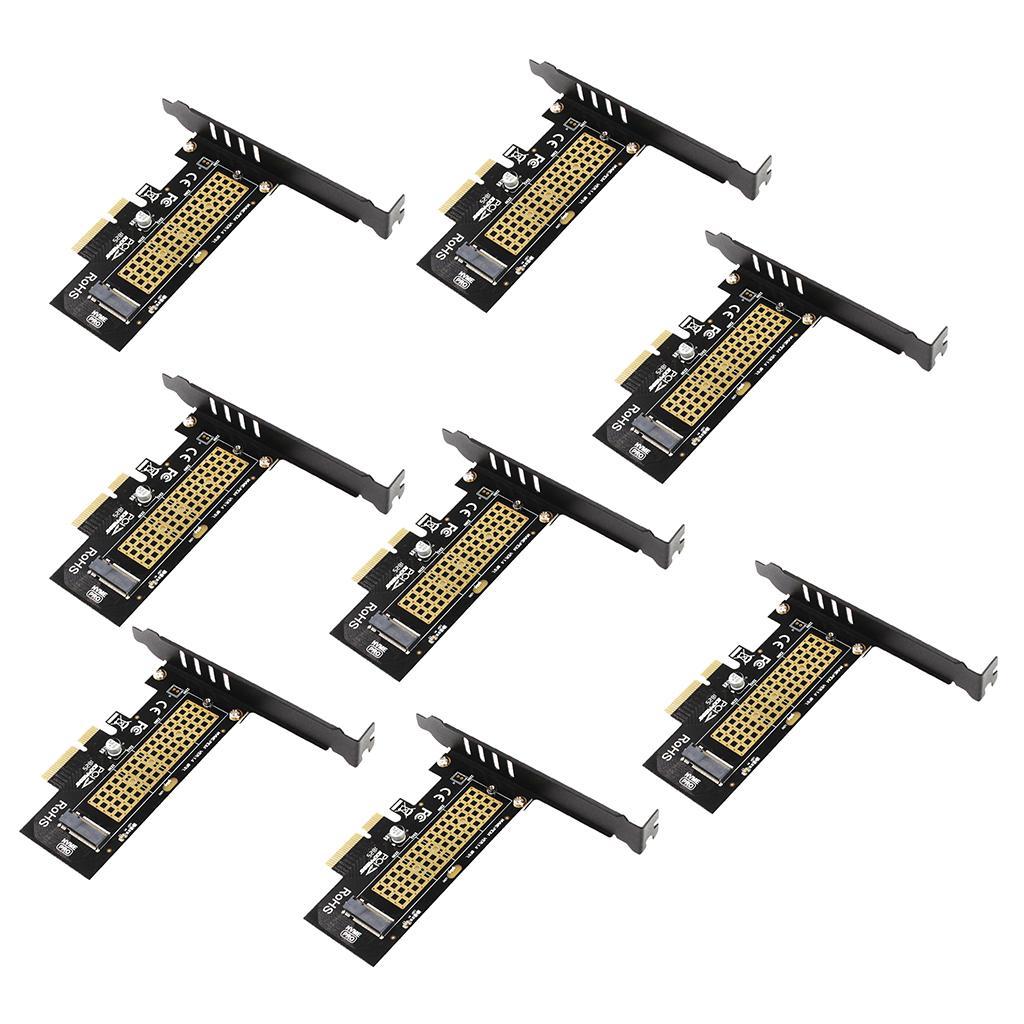 8x NVME PCIe Adapter, M.2 NVME SSD to PCI 3.0 X4 Host Expansion Card