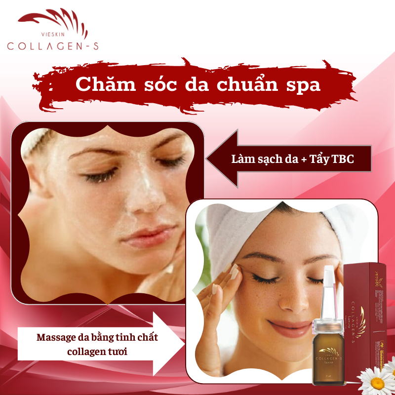 Tinh Chất Vieskin Collagen S-Luxury Cao Cấp Tái Tạo Trẻ Hóa Da, Ngăn Ngừa Lão Hóa, Collagen Tươi Cao Cấp