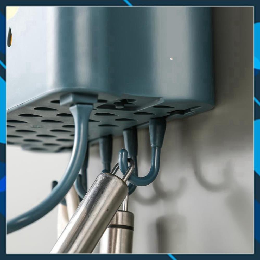 Ống đựng đũa, dán tường phòng bếp đa năng hình đám mây hai lớp Có thể tháo lớp trong ra để lau rửa dễ dàng